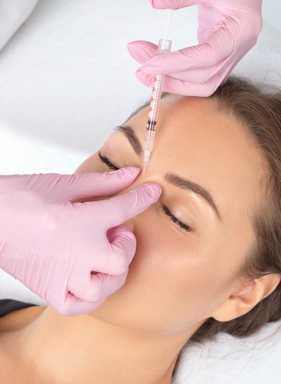 A Young Lady Getting Botox to near forehead | Honey Glow Health in Bonney Lake, WA
