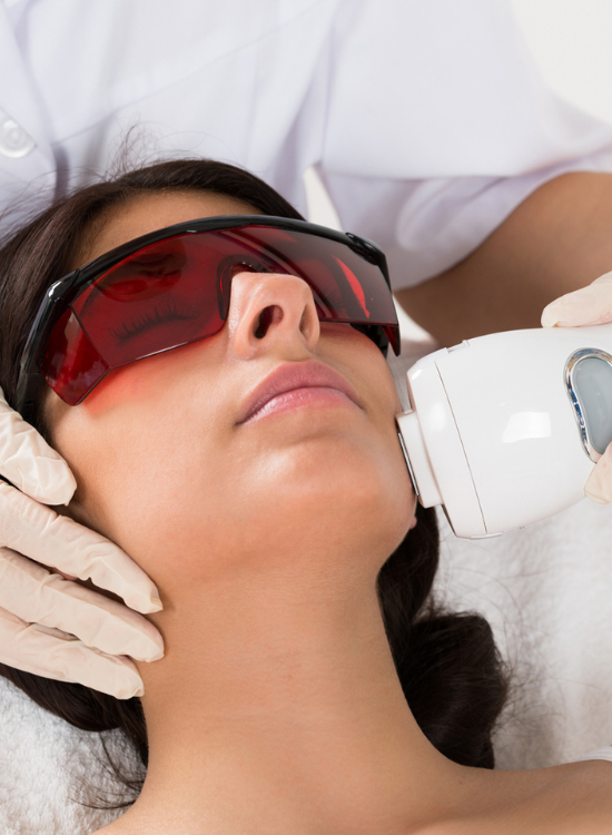 A Female Getting Laser Treatment for acne scars | Honey Glow Health in Bonney Lake, WA