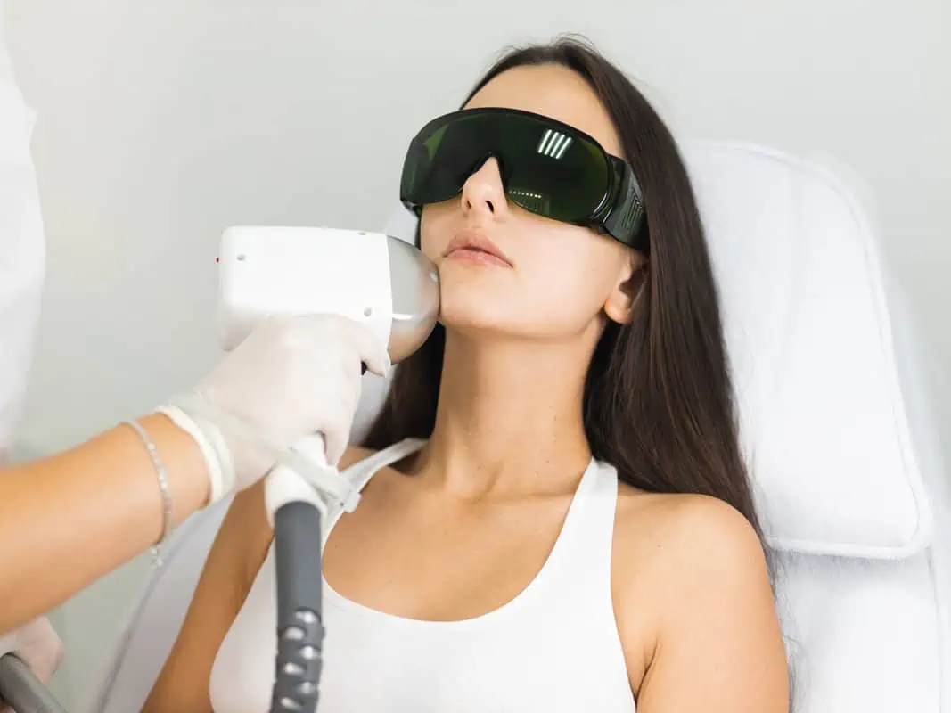 Young Woman Getting Laser Hair Removal in Bonney Lake, WA | Honey Glow Health